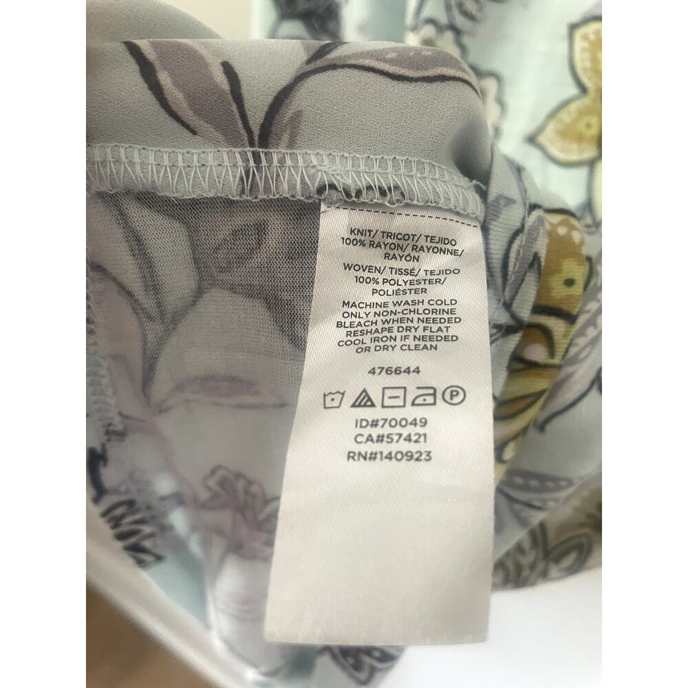 Loft Floral Sleeveless Top Sz M - Picture 4 of 4